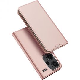 Rožinis-auksinis atverčiamas dėklas Xiaomi Redmi Note 13 Pro Plus 5G "Dux Ducis Skin Pro"