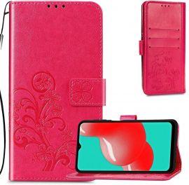 Rožinis-raudonas dėklas Samsung Galaxy A356 A35 5G "Flower Book"