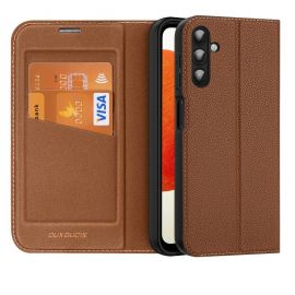 Rudas atverčiamas dėklas Samsung Galaxy A145 A14 4G / A146 A14 5G "Dux Ducis Skin X2"