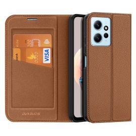 Rudas atverčiamas dėklas Xiaomi Redmi Note 12 / Note 12 4G "Dux Ducis Skin X2"