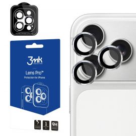 Sidabrinis apsauginis stikliukas kamerai 3MK Lens Pro Apple iPhone 18 Pro / 18 Pro Max