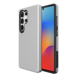 Sidabrinis dėklas telefonui Samsung S918 S23 Ultra 5G "Perfectionists Triangle"