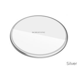 Sidabrinis įkroviklis belaidis Borofone BQ3 (10W)