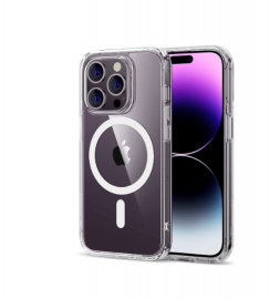 Skaidrus dėklas Apple Iphone 14 Pro Max "Dėklas Devia Pure Clear MagSafe"