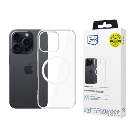 Skaidrus dėklas telefonui Apple iPhone 16 Pro Max "3mk Clear MagCase"