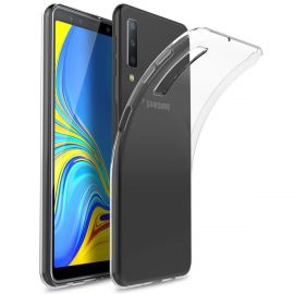 Skaidrus silikoninis dėklas Samsung Galaxy A750 A7 2018 "High Clear" 1.0mm