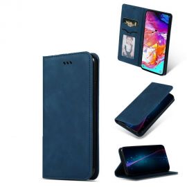 Tamsiai mėlynas atverčiamas dėklas Samsung Galaxy A715 A71 "Business Style"