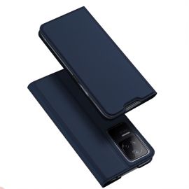 Tamsiai mėlynas atverčiamas dėklas Xiaomi Poco F4 5G "Dux Ducis Skin Pro"