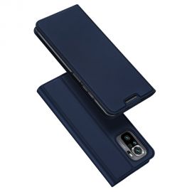 Tamsiai mėlynas atverčiamas dėklas Xiaomi Redmi Note 10 4G / Note 10S / Poco M5s "Dux Ducis Skin Pro"