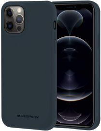 Tamsiai mėlynas dėklas Apple iPhone 12 Pro Max "Mercury Soft"