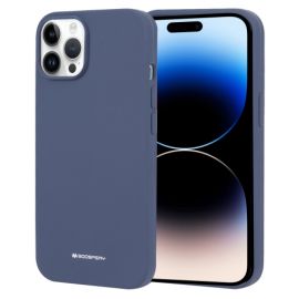 Tamsiai mėlynas dėklas Apple iPhone 14 Pro "Mercury Silicone"