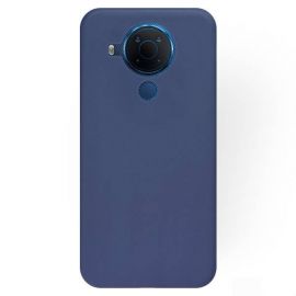 Tamsiai mėlynas dėklas Nokia 5.4 "Rubber TPU"