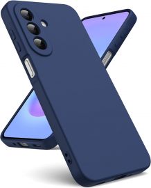 Tamsiai mėlynas dėklas Samsung A276 A27 5G "Liquid Silicone" 1.5mm