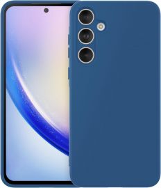 Tamsiai mėlynas dėklas Samsung Galaxy A356 A35 5G "Liquid Silicone" 1.5mm