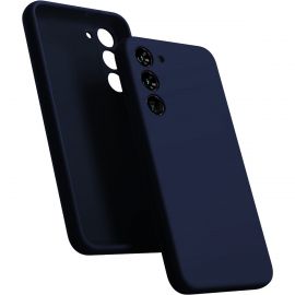 Tamsiai mėlynas dėklas Samsung Galaxy S926 S24 Plus "Mercury Silicone"