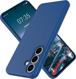 Tamsiai mėlynas dėklas Samsung S731 S25 FE "Liquid Silicone" 1.5mm
