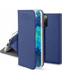 Tamsiai mėlynos spalvos atverčiamas dėklas Samsung Galaxy S20 FE / S20 Lite "Smart Magnet"