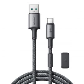 Tamsiai pilkas USB kabelis Joyroom SA-50 USB-A to USB-C 3A 1.2m