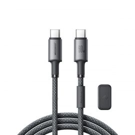 Tamsiai pilkas USB kabelis Joyroom SA-50 USB-C to USB-C 60W 1.2m