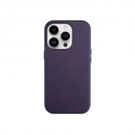 Tamsiai violetinis dėklas Apple iPhone 12 Pro Max "Mag Leather"