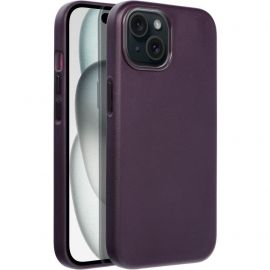 Tamsiai violetinis dėklas Apple iPhone 15 "Mag Leather"