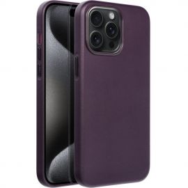 Tamsiai violetinis dėklas Apple iPhone 15 Pro Max "Mag Leather"