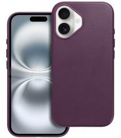 Tamsiai violetinis dėklas Apple iPhone 16 "Mag Leather"