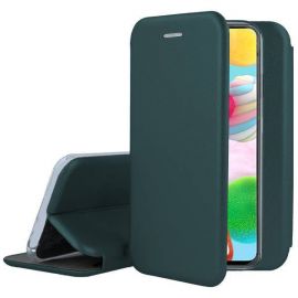 Tamsiai žalias atverčiamas dėklas Samsung A556 A55 5G "Book Elegance"