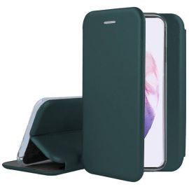 Tamsiai žalias atverčiamas dėklas Samsung Galaxy S22 "Book Elegance"