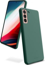 Tamsiai žalias dėklas Samsung G990 S21 FE 5G "Mercury Silicone"