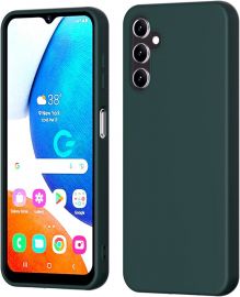 Tamsiai žalias dėklas Samsung Galaxy A145 A14 4G / A146 A14 5G "Mercury Silicone"