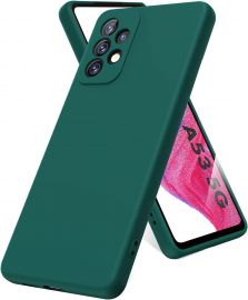 Tamsiai žalias dėklas Samsung Galaxy A536 A53 5G "Mercury Silicone"