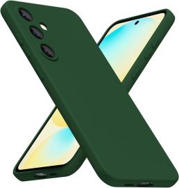 Tamsiai žalias dėklas Samsung S721 S24 FE "Mercury Silicone"