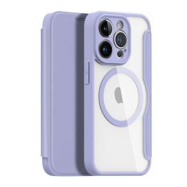 Violetinis atverčiamas dėklas Apple iPhone 14 Pro "Dux Ducis Skin X Pro"