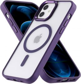 Violetinis dėklas Apple Iphone 12 "Premium Mag Cover"