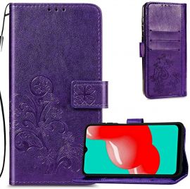 Violetinis dėklas Samsung Galaxy A136 A13 5G / A047 A04s "Flower Book"