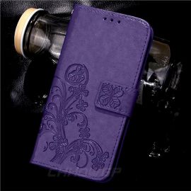Violetinis dėklas Samsung Galaxy A145 A14 4G / A146 A14 5G "Flower Book"