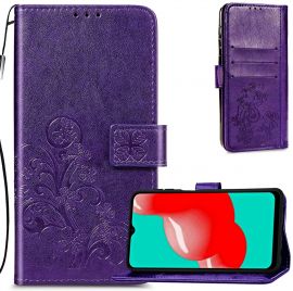 Violetinis dėklas Samsung Galaxy A155 A15 4G / A156 A15 5G "Flower Book"