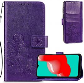 Violetinis dėklas Samsung Galaxy A165 A16 4G / A166 A16 5G "Flower Book"