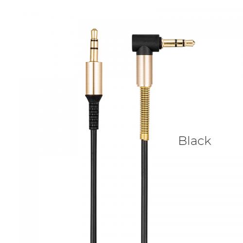 Juodas Audio adapteris Hoco UPA02 AUX 3,5mm į 3,5mm
