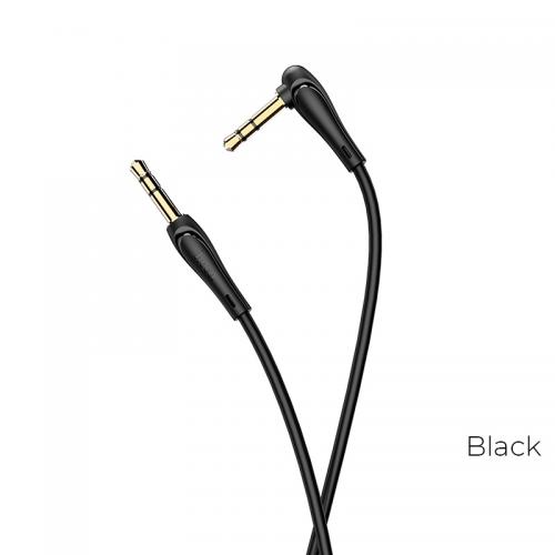 Juodas audio adapteris Hoco UPA14 AUX 3,5mm į 3,5mm