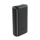 Juoda išorinė baterija Power Bank Hoco Q1A Type-C PD 20W+Quick Charge 3.0 (3.0A) 20000mAh