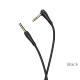 Juodas audio adapteris Hoco UPA14 AUX 3,5mm į 3,5mm
